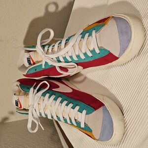 Nike Suede Colorful High-Top Sneakers